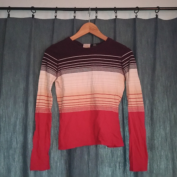 Stripped Long-Sleeve Shirt - Picture 1 of 4